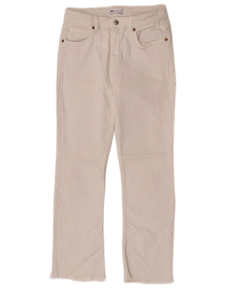 Zara Jean court droit pour femme EU 38 Small W28 L26 Blanc
