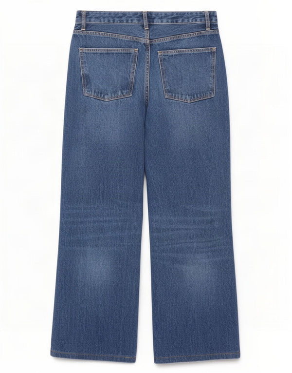 Zara Jean large pour femme EU 40 Medium W30 L29 Bleu Coton