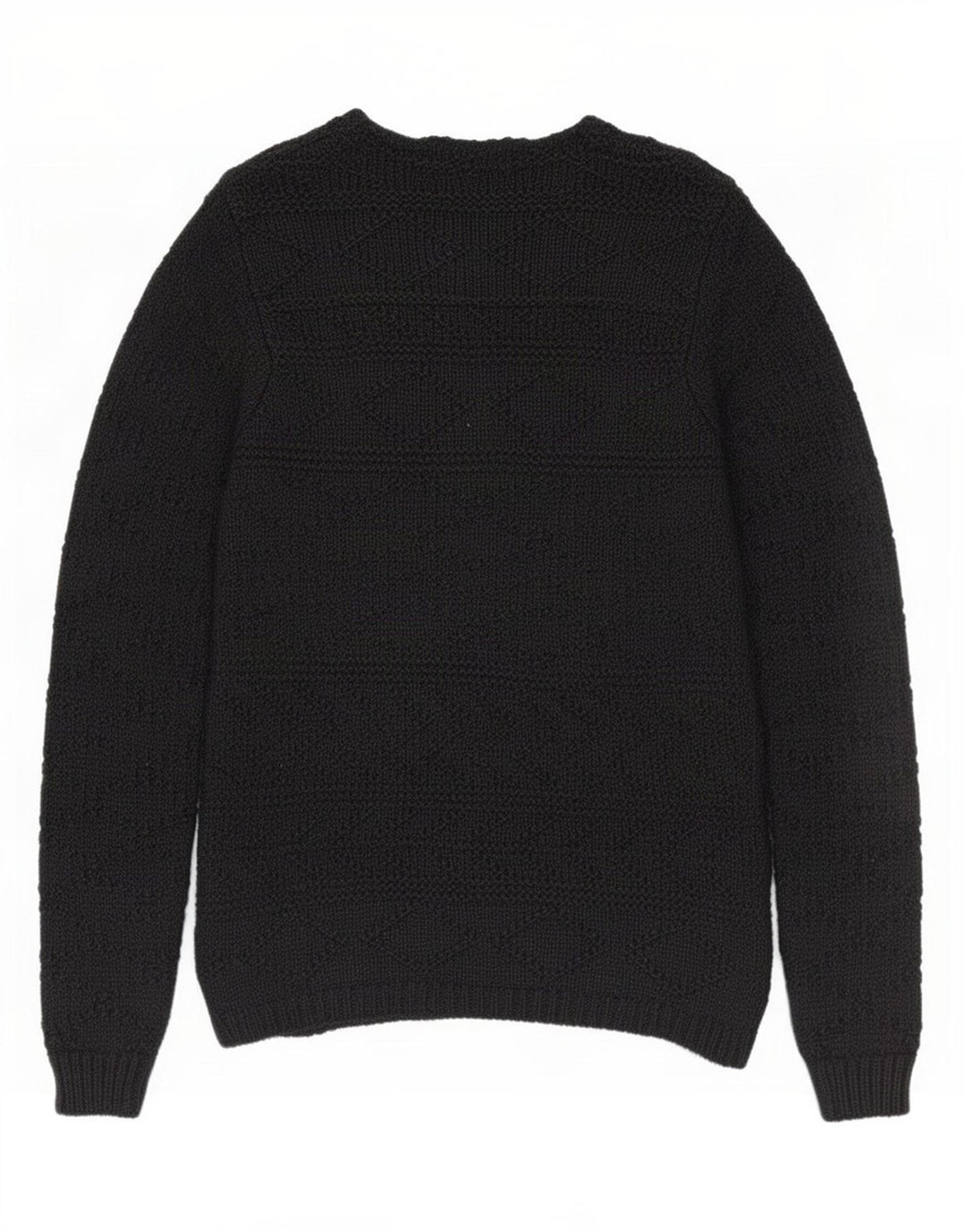Zara Homme Pull Col V Acrylique Noir Moyen