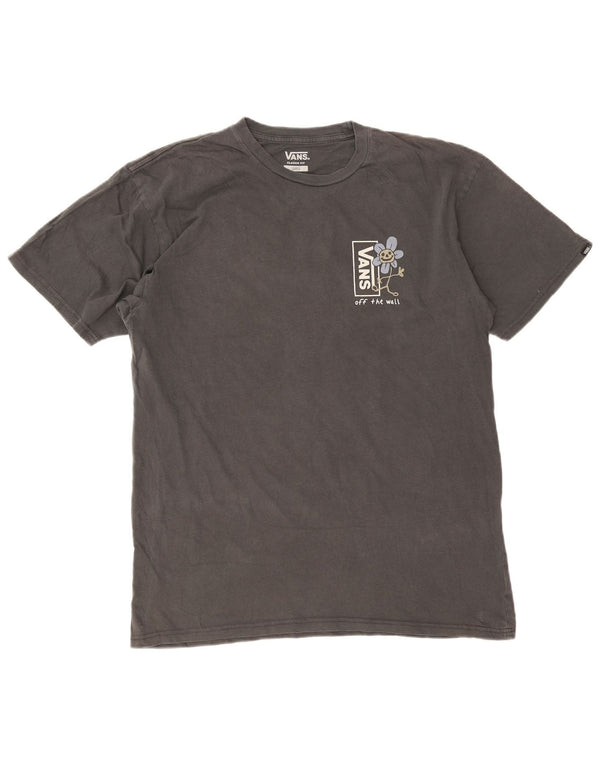 Vans T-shirt graphique coupe classique pour hommes, grand gris, coton
