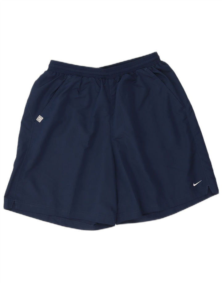 Nike Short de bain Dri Fit pour homme en polyester bleu marine Taille L