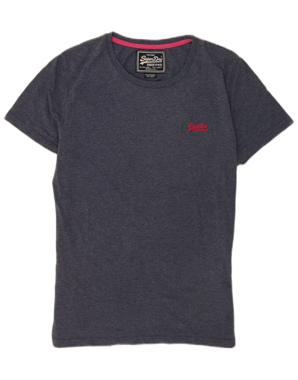 Superdry Mens T-Shirt Top Large Blue Cotton