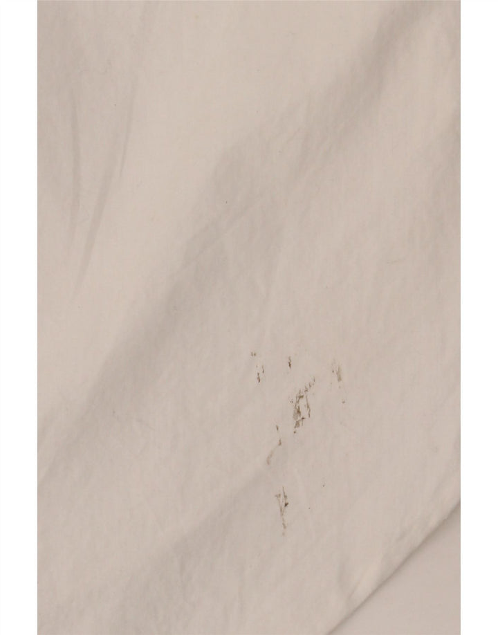 ZARA Robe chemise surdimensionnée pour femme UK 14 en coton blanc moyen