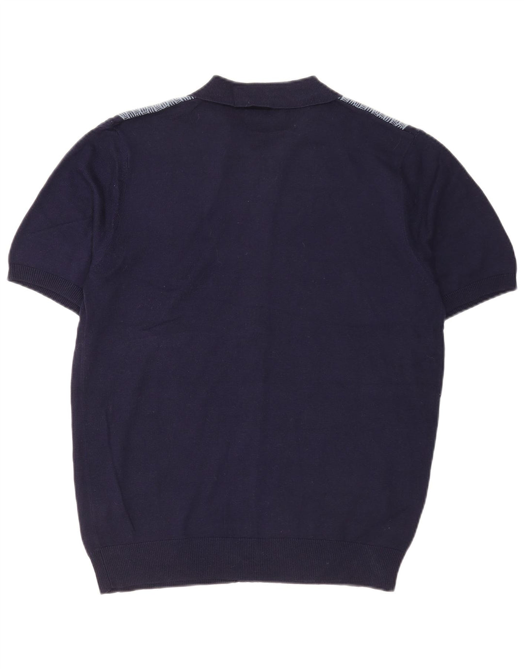 Pierre Cardin Chemise en tricot à manches courtes pour homme Bleu marine moyen géométrique