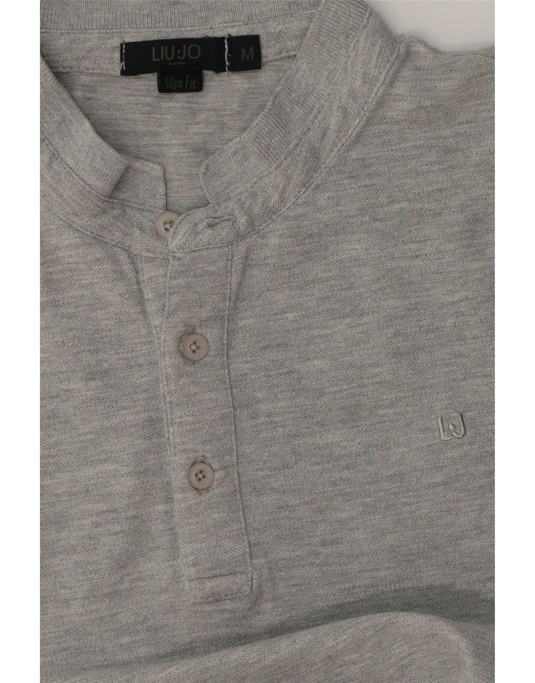 Liu Jo Polo Slim Fit Homme Gris Moyen Moucheté