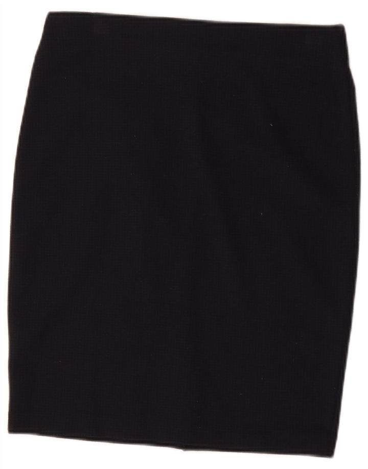 Esprit Jupe Crayon Femme Petite W27 Bleu Marine Vichy Polyester