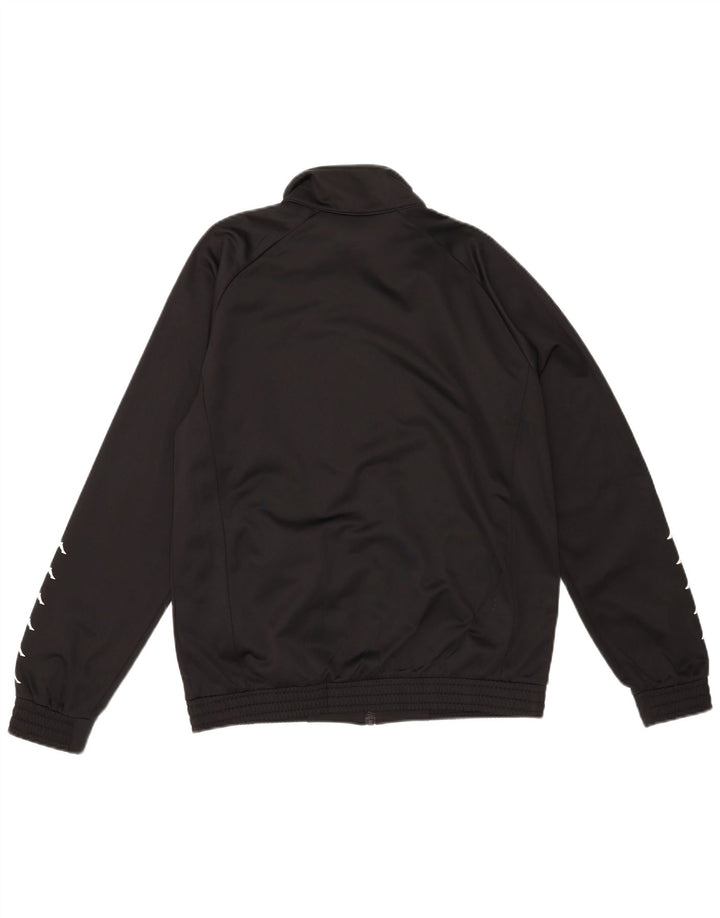 Kappa Veste de Survêtement Graphique Homme Noir Moyen Polyester