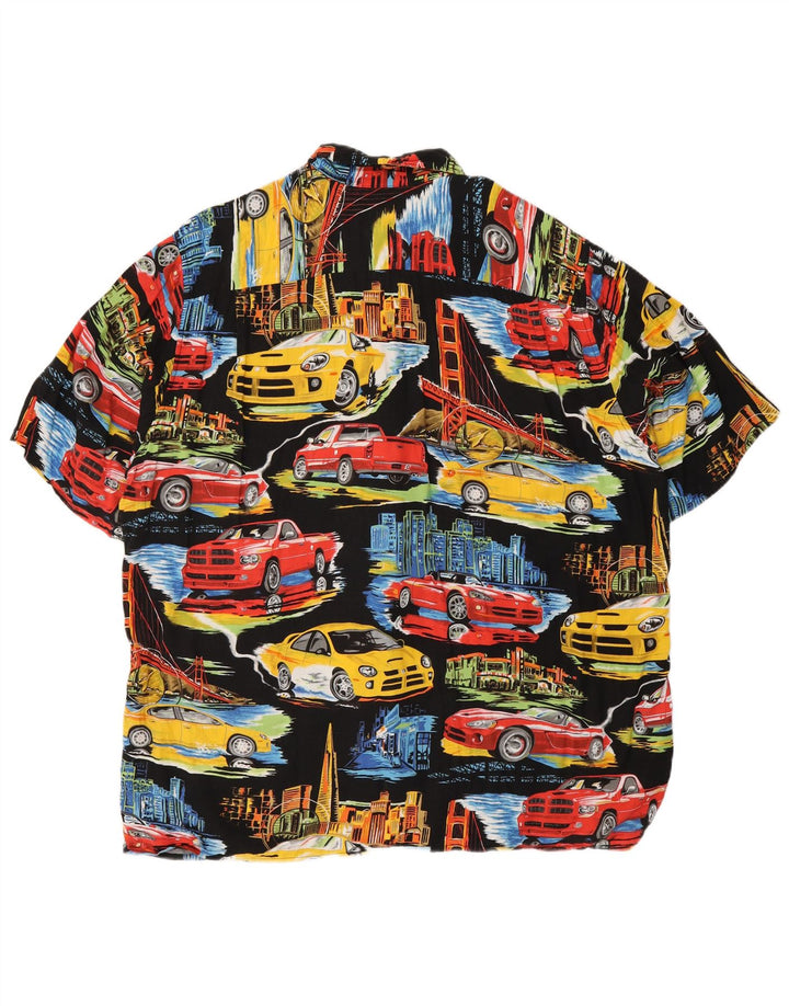 REYN SPOONER Chemise à manches courtes pour hommes Cars Large multicolore hawaïen