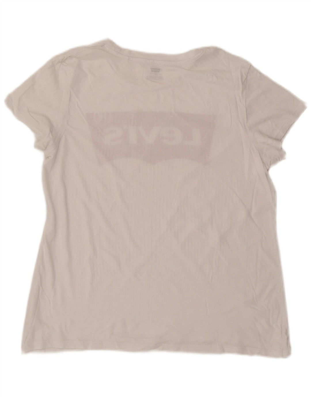 Levi's T-Shirt Graphique Femme UK 16 Large Blanc