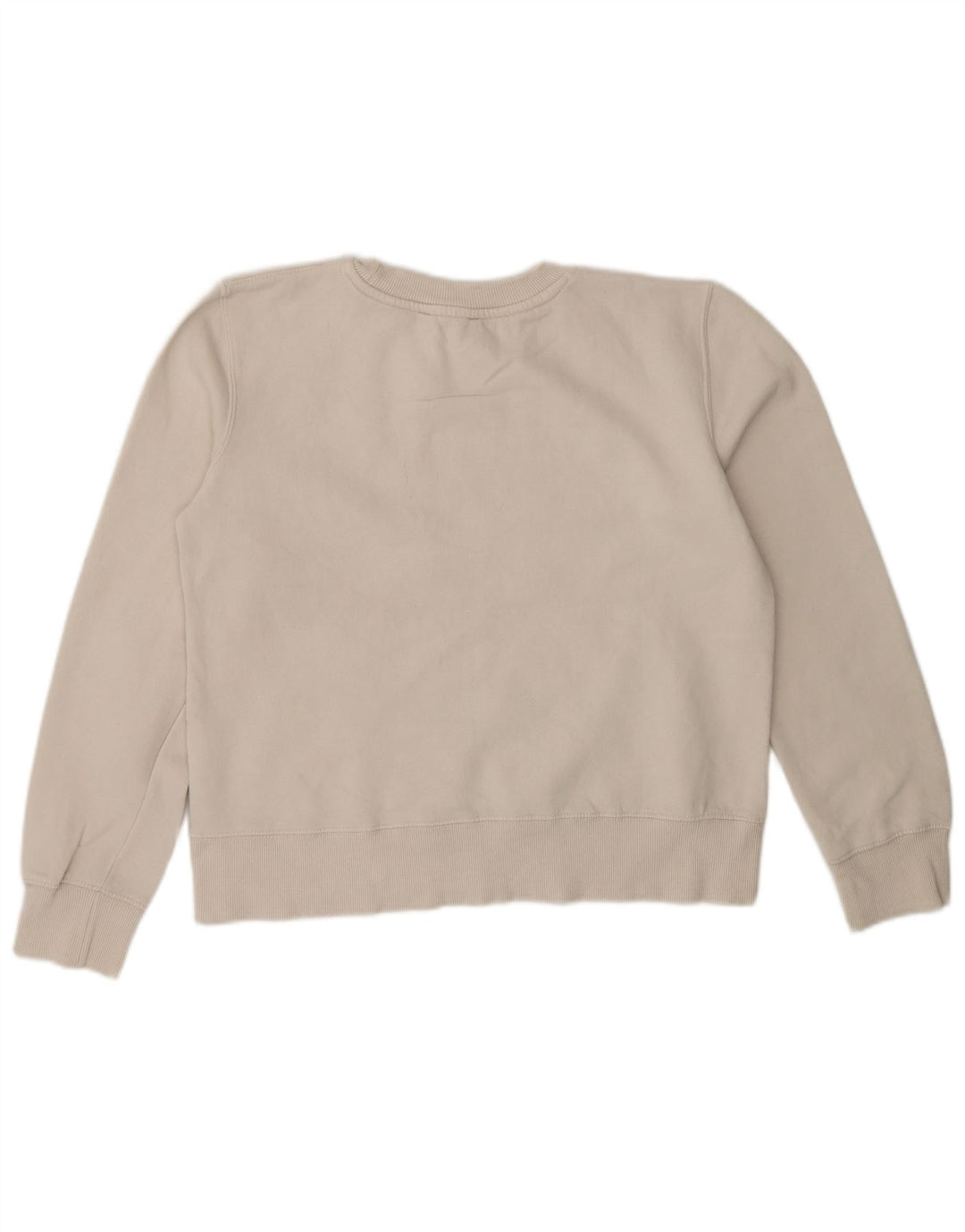 Zara Sweat-shirt pour femme UK 10 Petit coton blanc cassé