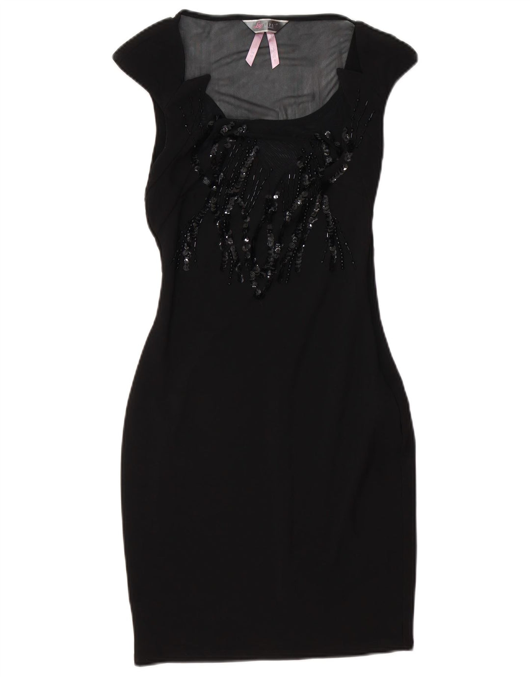 Lipsy Robe moulante pour femme UK 10 Small Noir Polyester