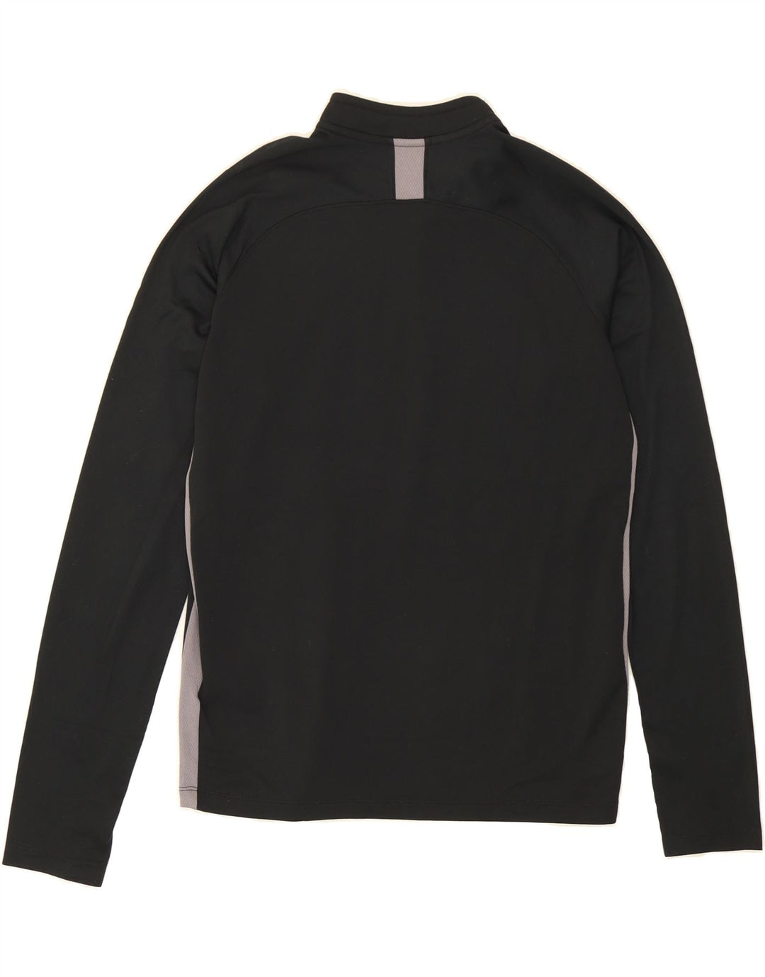 NIKE Boys Zip Neck Pullover Tracksuit Top 13-14 Years XL Black Colourblock Vintage Nike and Second-Hand Nike from Messina Hembry 