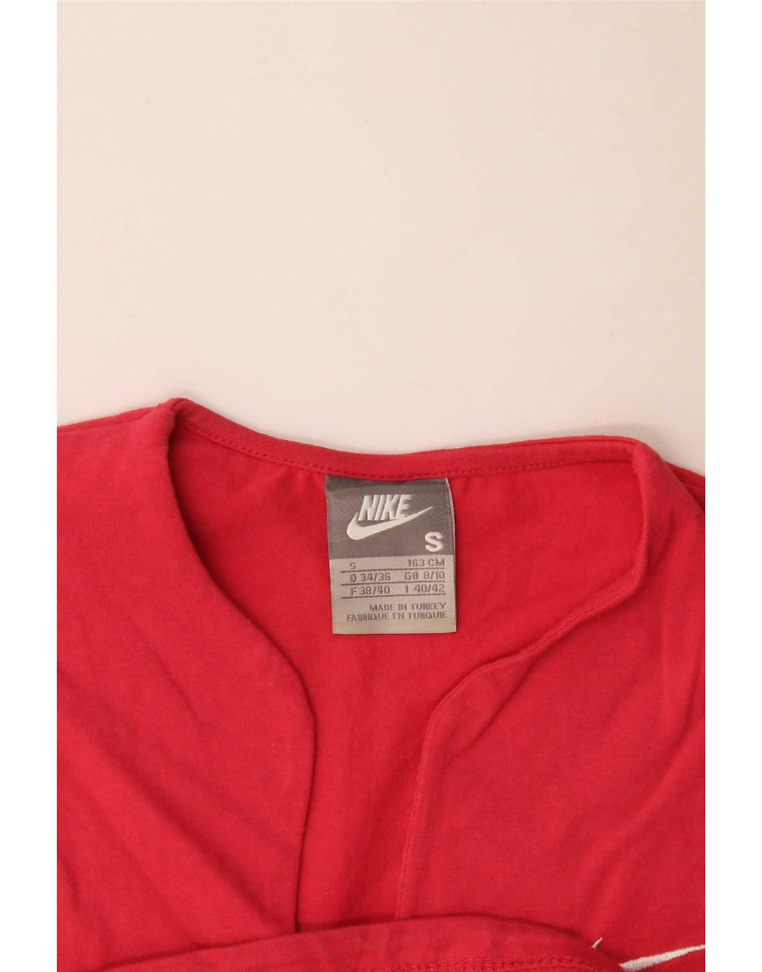 Nike T-shirt pour femme UK 8/10 Petit Rouge