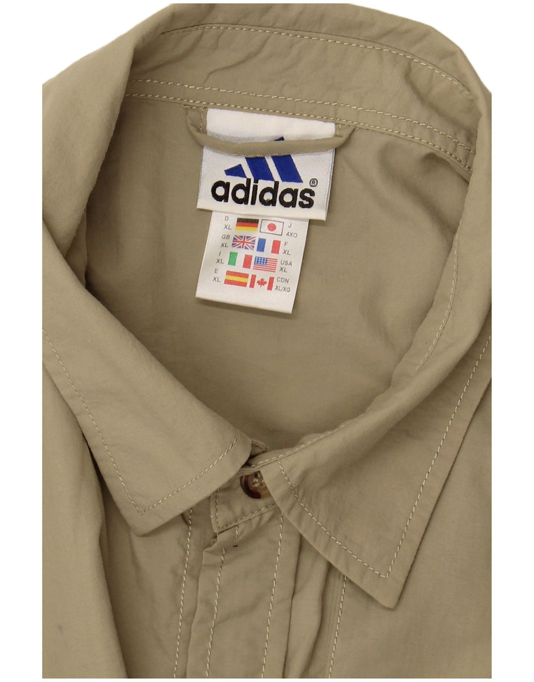 ADIDAS Chemise à manches courtes pour hommes XL Vert Nylon