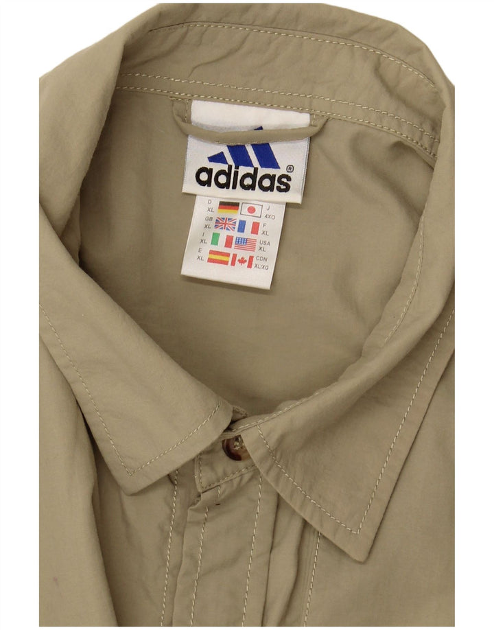 ADIDAS Chemise à manches courtes pour hommes XL Vert Nylon