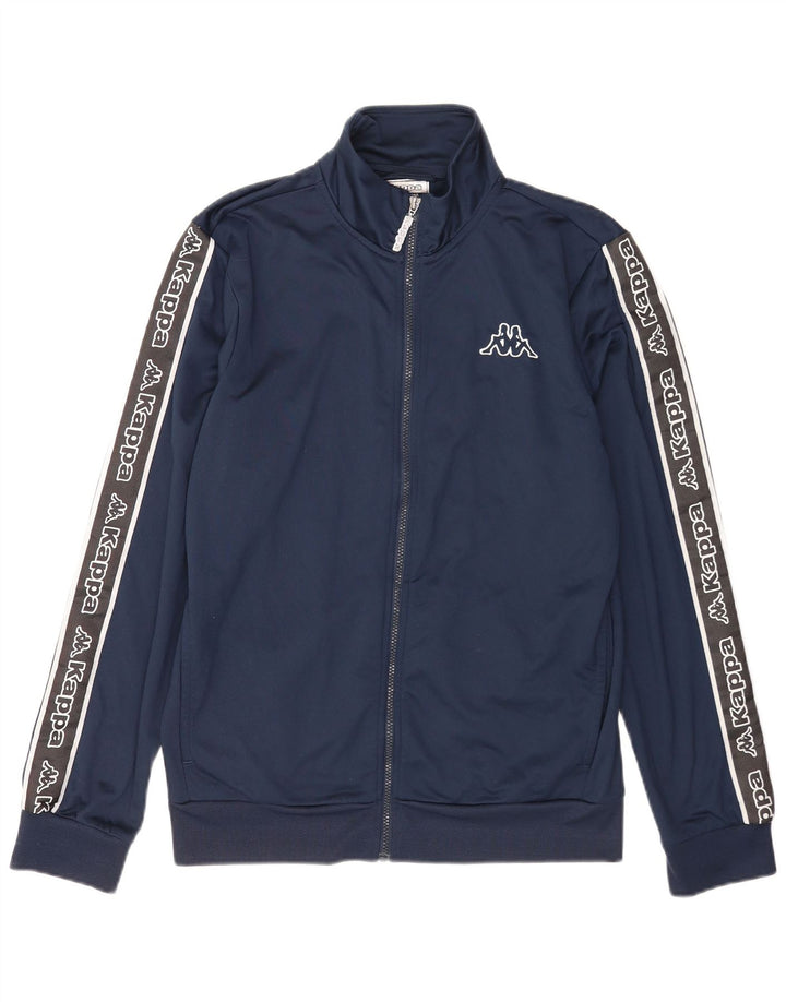 Kappa Veste de Survêtement Graphique Homme Bleu Marine Moyen Colourblock