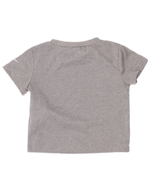 Nike Dri Fit Graphic T-shirt pour bébé garçon 9-12 mois Gris Polyester