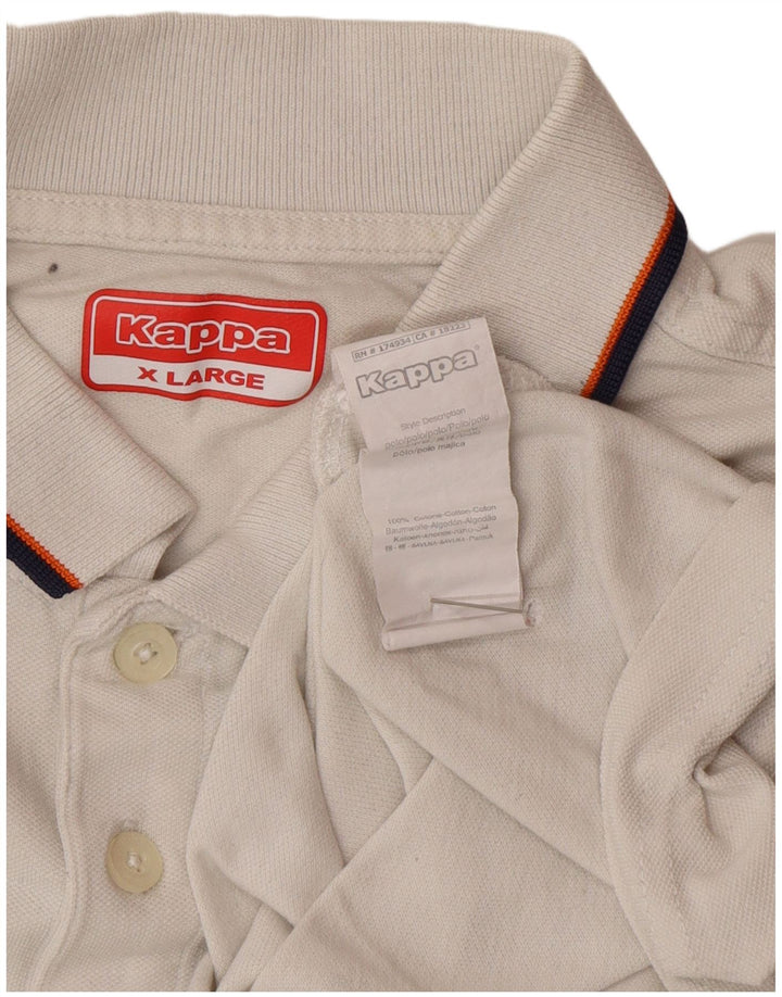 Kappa Polo Homme XL Blanc Coton
