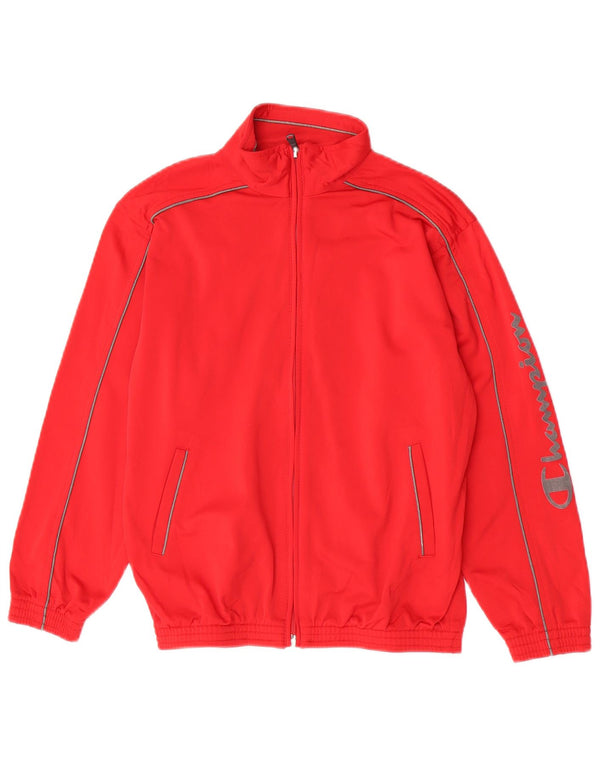 Champion Veste de Survêtement Graphique Garçon 11-12 ans Rouge Polyester
