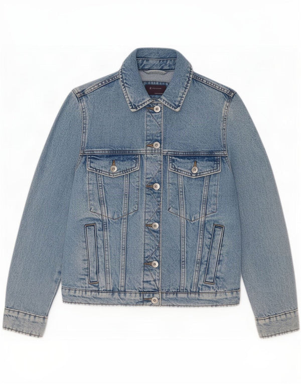 Marks & Spencer Veste en jean pour femme UK 8 Small Blue Cotton