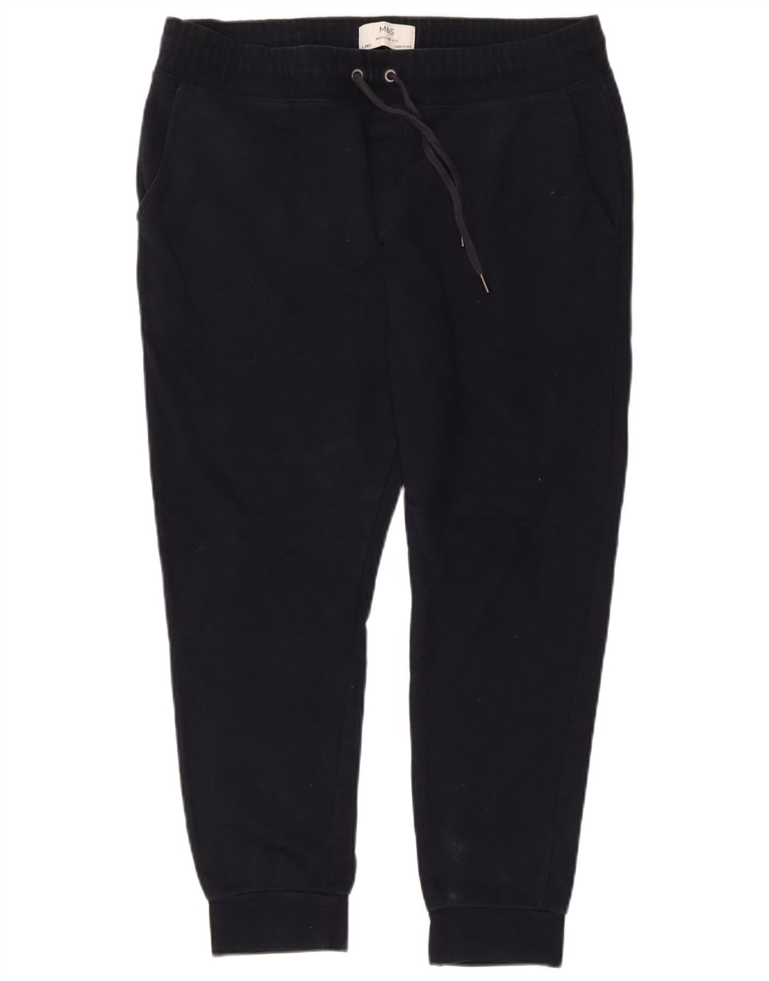 Marks & Spencer Pantalon de survêtement coupe régulière pour homme Bleu marine Taille L