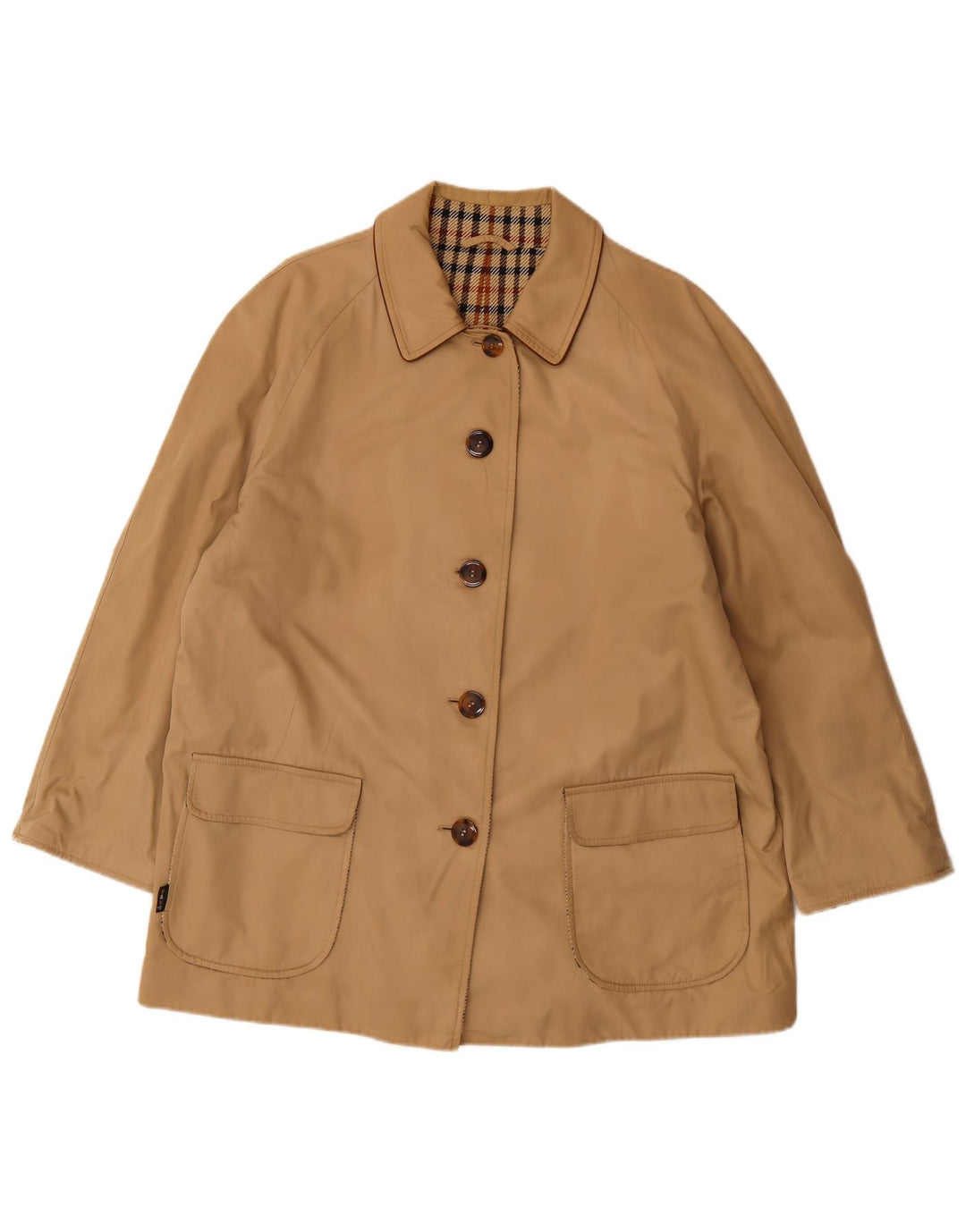 DAKS Veste utilitaire surdimensionnée pour femme EU 42 Grand coton beige
