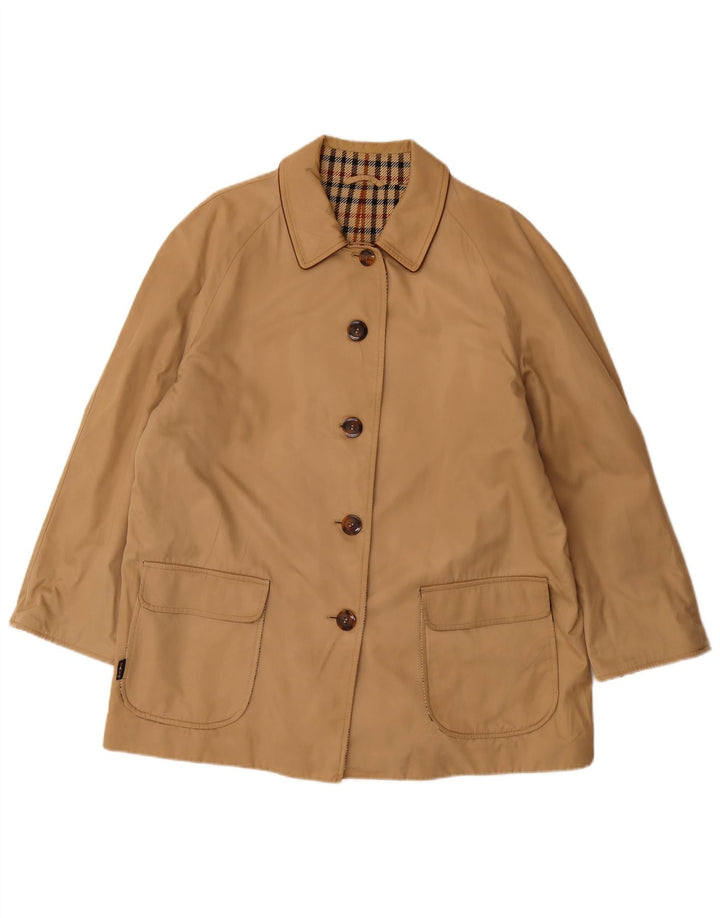 DAKS Veste utilitaire surdimensionnée pour femme EU 42 Grand coton beige