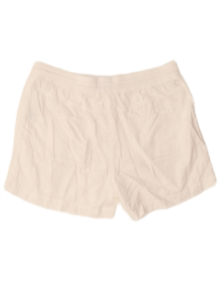 Marks & Spencer Short pour femme UK 14 Large W32 Lin blanc