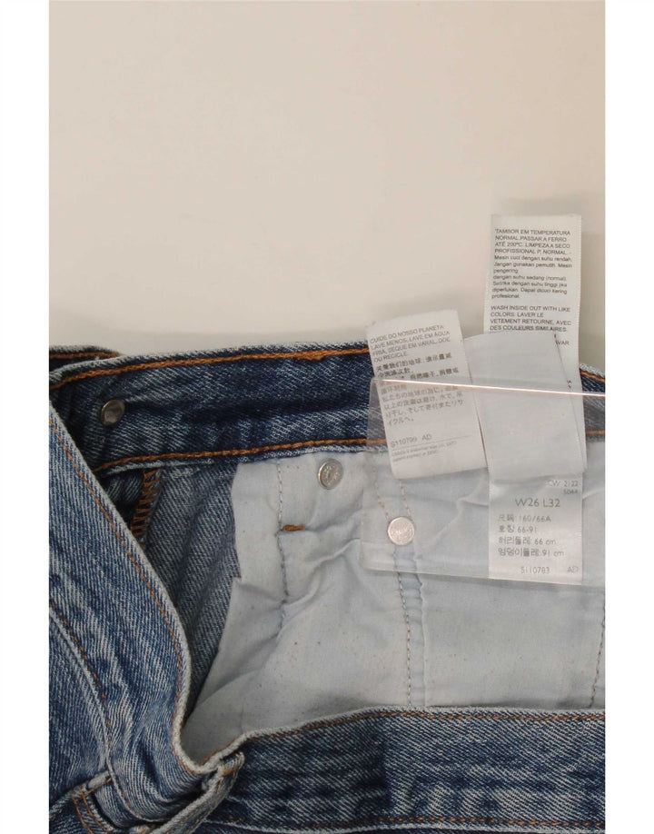 Levi's Jean Droit 501 Femme W26 L32 Bleu Coton