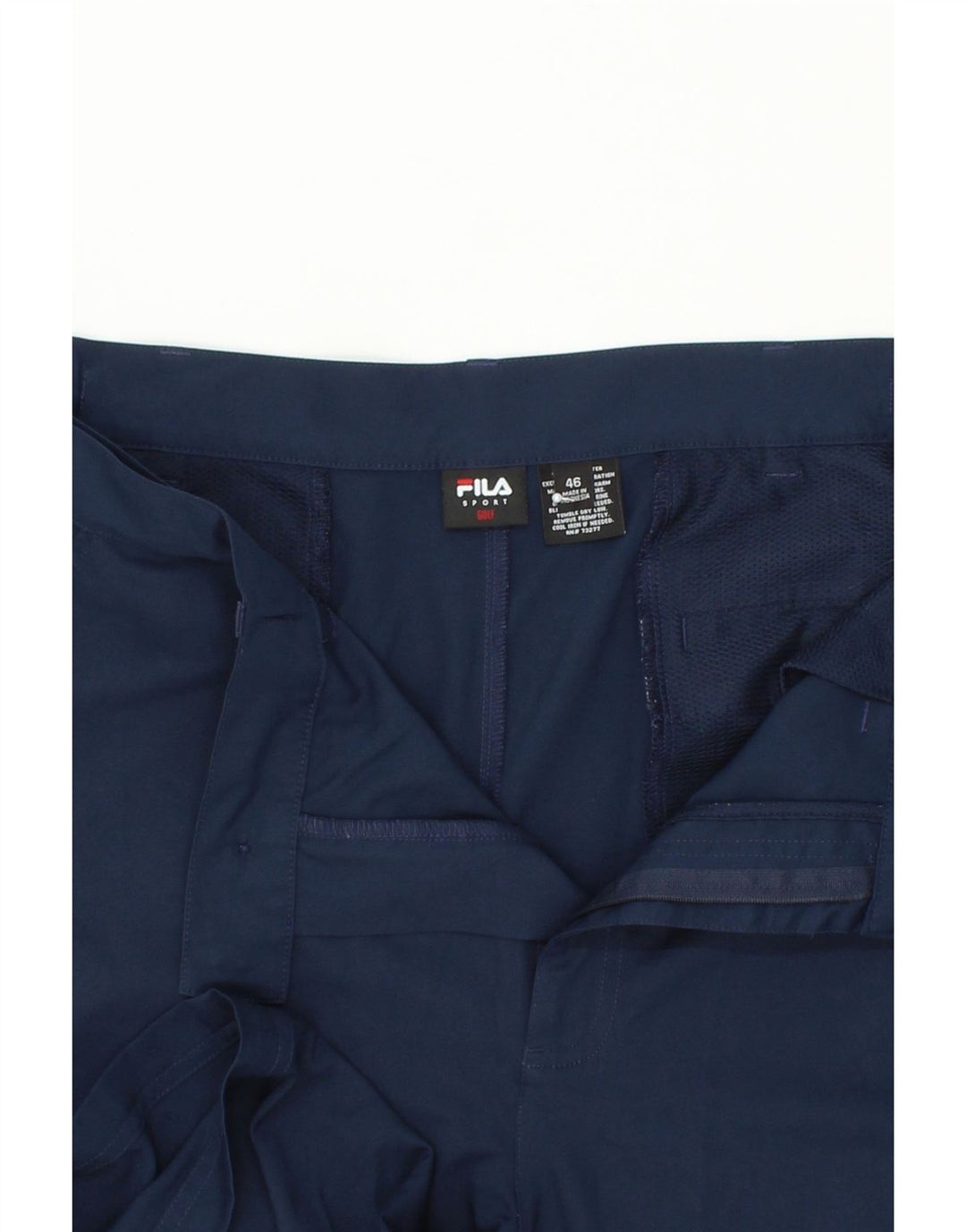 FILA Short chino de golf homme W46 3XL bleu marine polyester