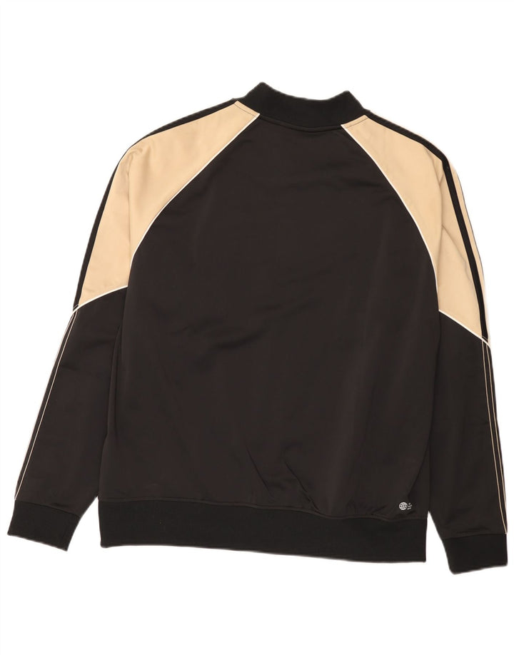 Adidas Veste de survêtement pour homme Noir moyen Polyester colour block