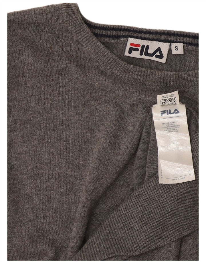 Fila Pull col bateau homme petit gris coton