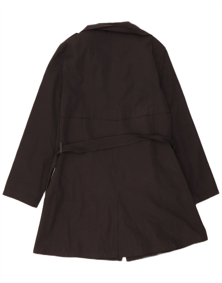 Gioni Feroti Trench-coat pour femme UK 14 Noir moyen