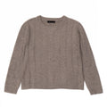 Marks & Spencer Pull surdimensionné à col bateau pour femme UK 10 Petit Gris