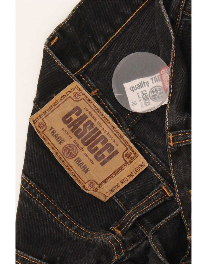 Casucci Jean droit homme IT 48 Medium W30 L27 coton noir
