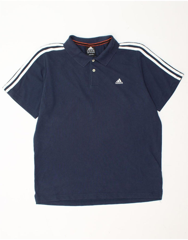 ADIDAS Polo Climalite XL Bleu Marine Coton Homme