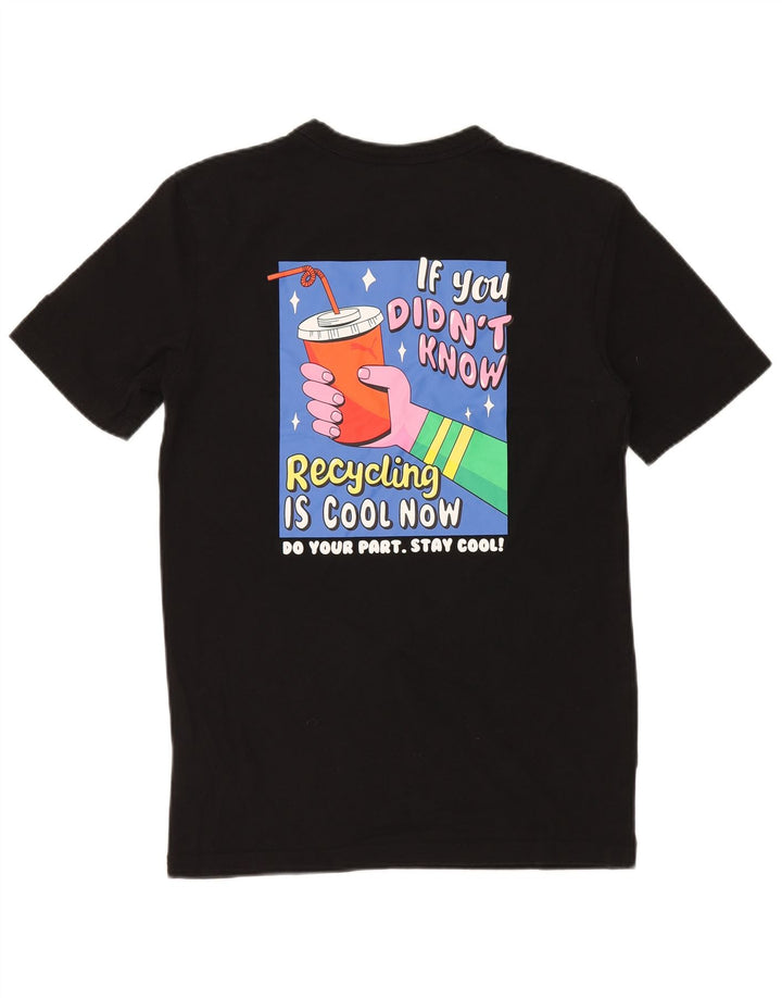 PUMA T-shirt graphique pour homme XS Noir Coton