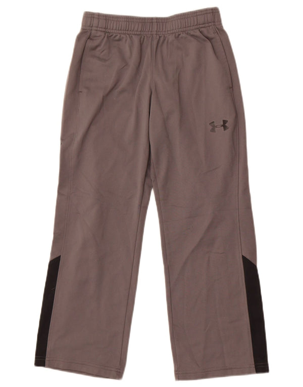 Under Armour Pantalon de Survêtement Garçon 7-8 Ans Small Gris Colorblock