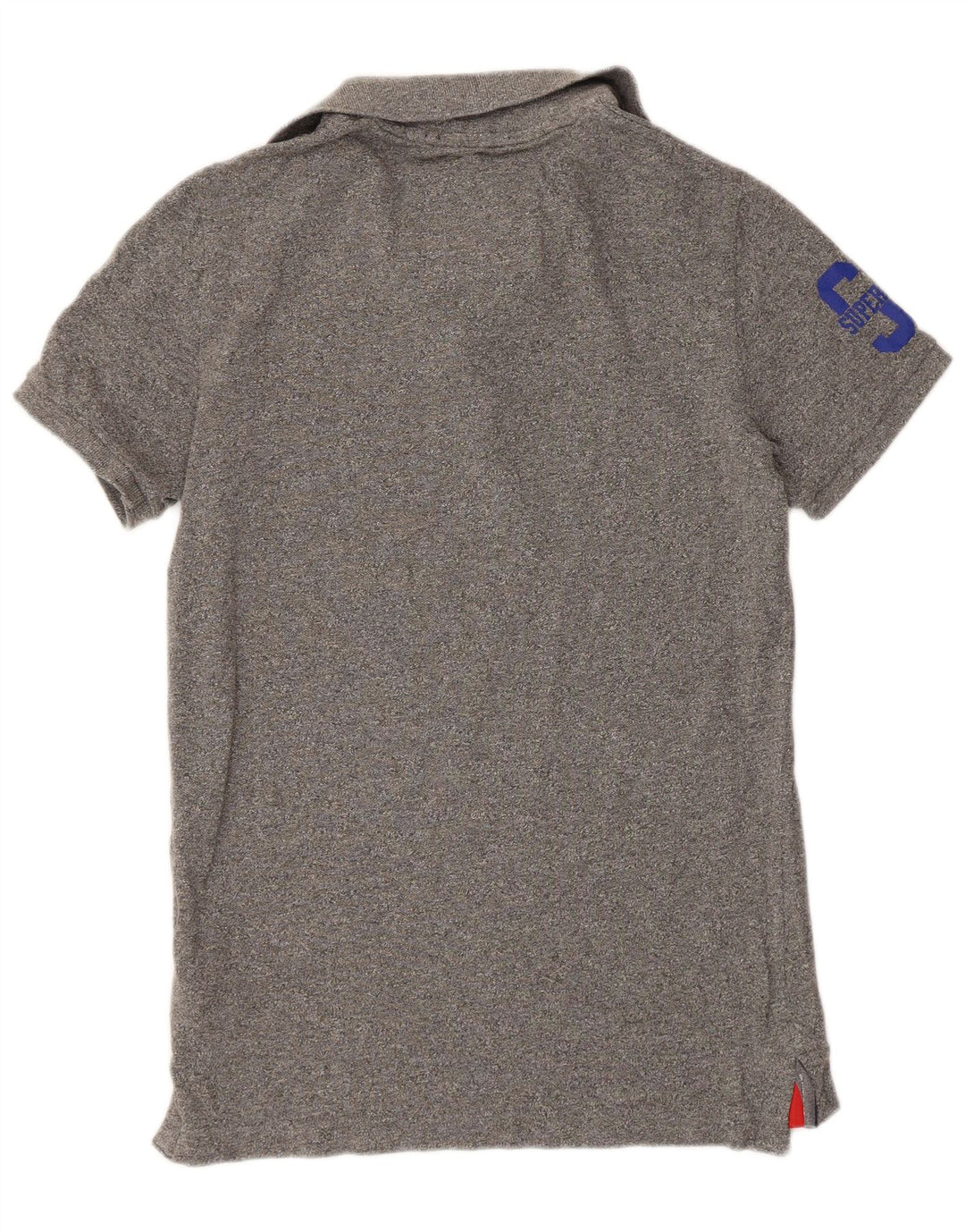 SUPERDRY Polo Graphique Homme Gris Moyen Coton