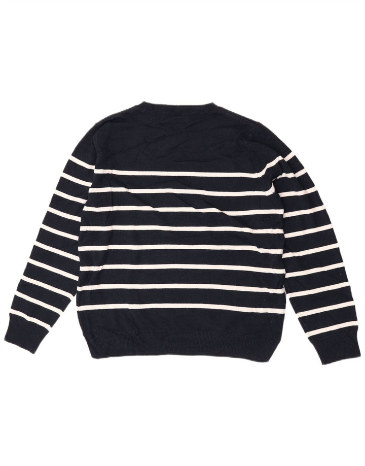 Marks & Spencer Pull à col rond pour femme UK 14 Bleu marine moyen