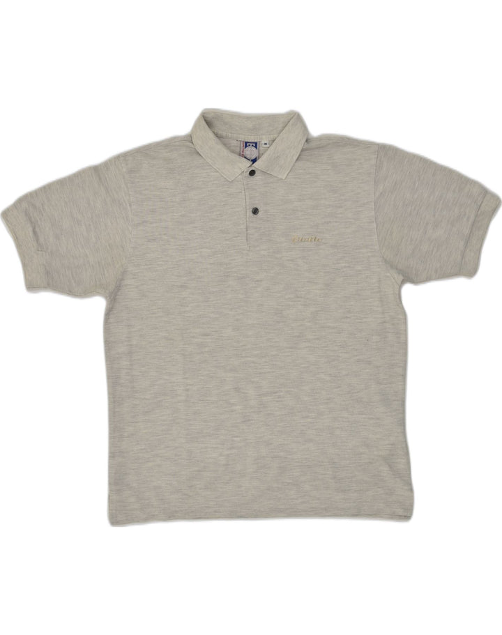 LOTTO Mens Polo Shirt Medium Grey Polyester | Vintage Lotto | Thrift | Second-Hand Lotto | Used Clothing | Messina Hembry 