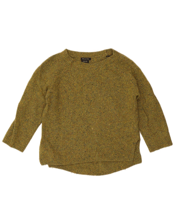 Massimo Dutti Pull col bateau pour femme UK 10 Petit Kaki Moucheté