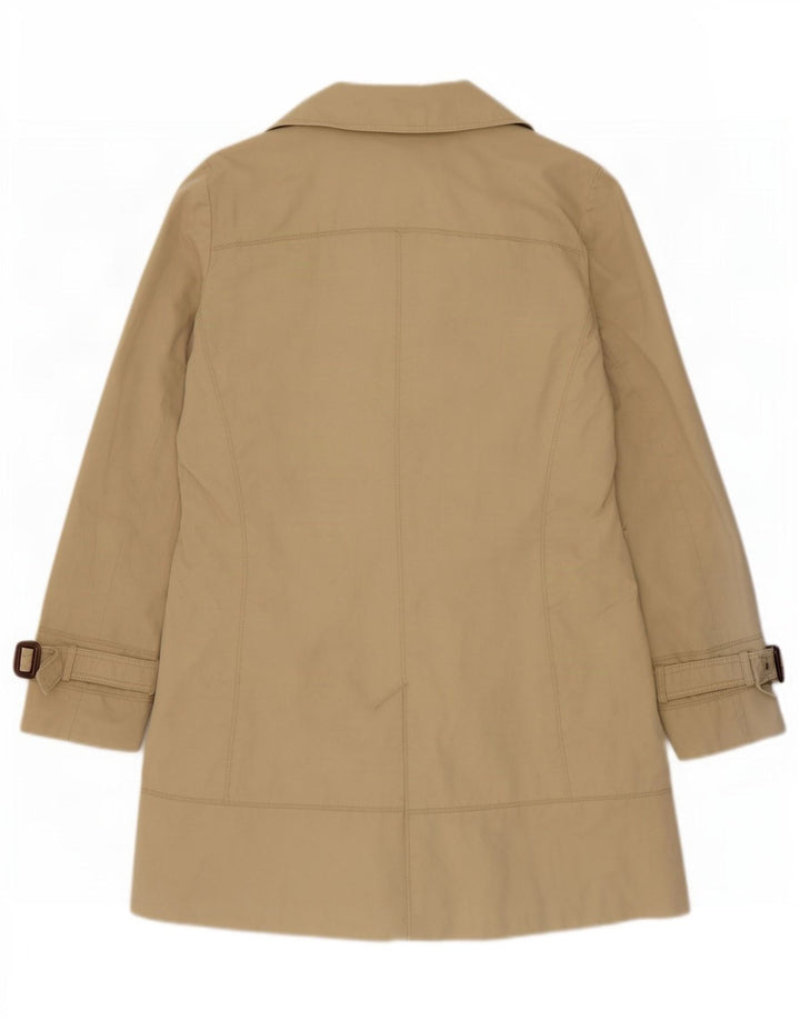 Zara Femme Trench Coat UK 16 Grand Coton Beige