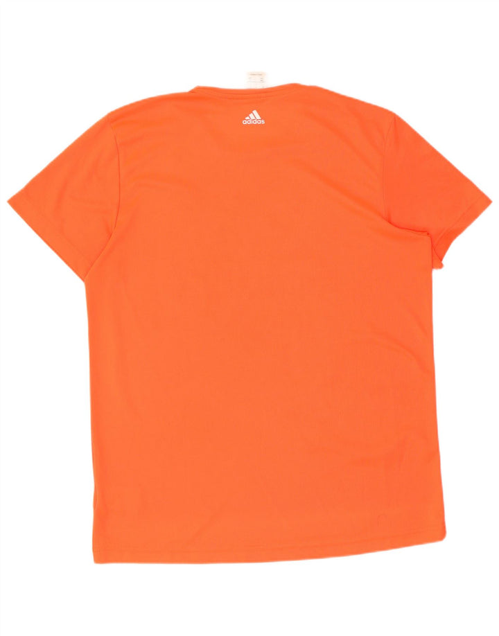 ADIDAS Débardeur graphique pour hommes Large Orange Polyester