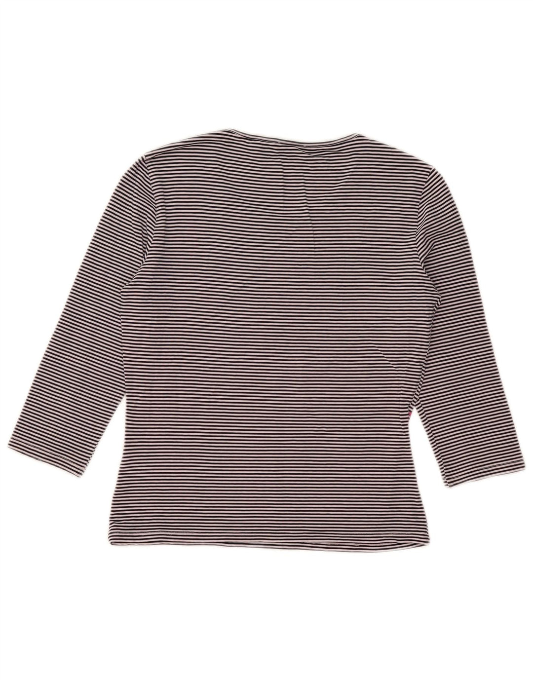 Marella Chemisier à manches 3/4 pour femme UK 16 Grandes rayures bleu marine