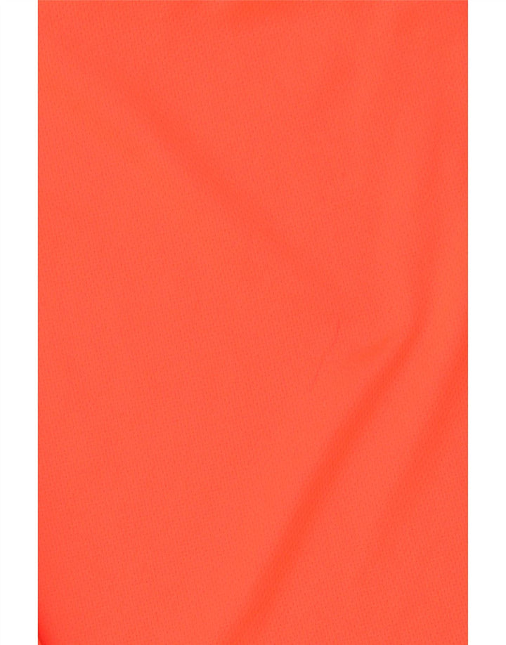 ADIDAS Garçon Climalite T-Shirt Top 15-16 ans Orange Colourblock Polyester