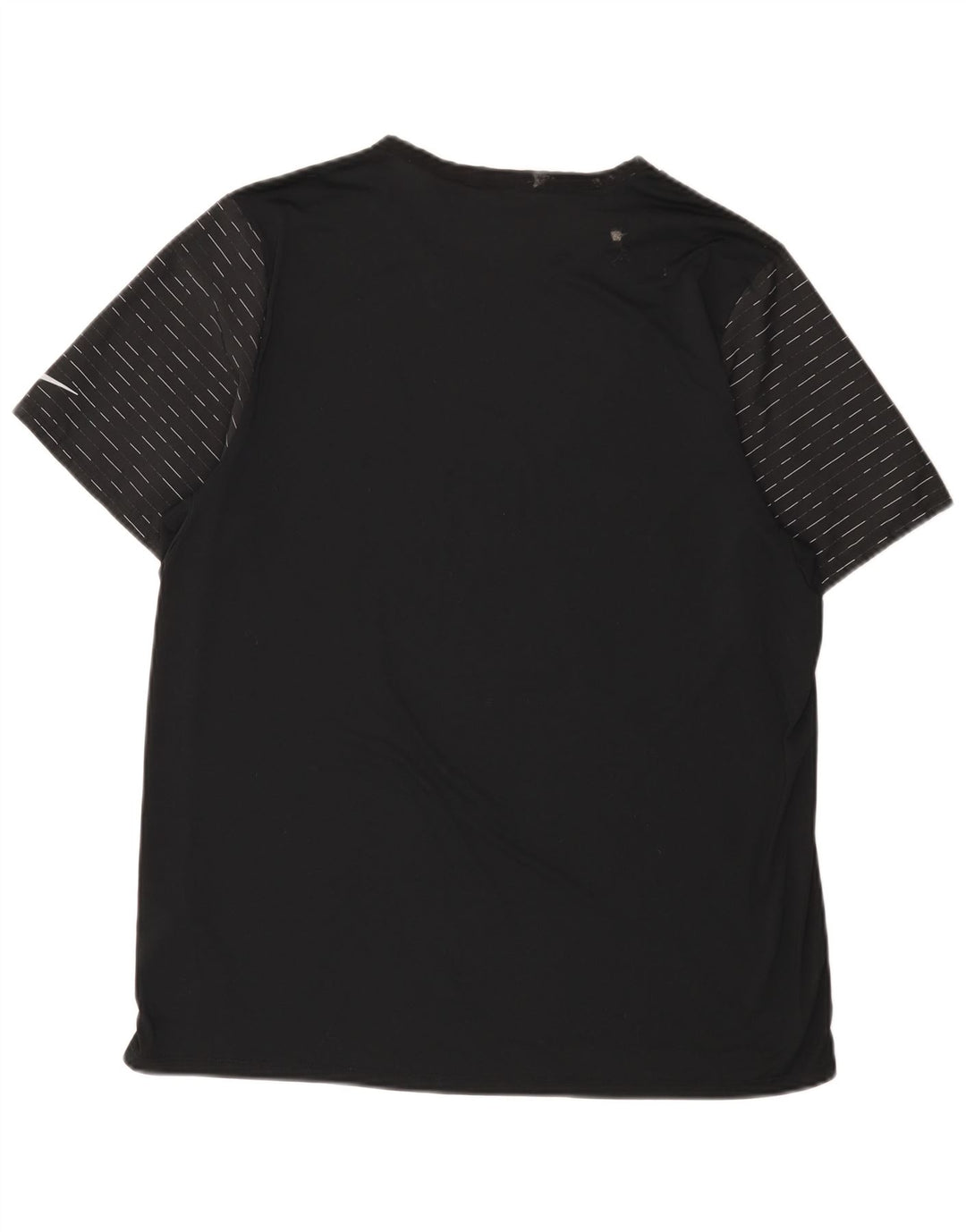 Nike T-shirt Dri Fit pour homme XL en polyester à fines rayures noires