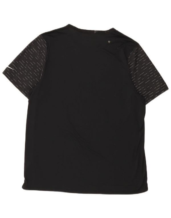 Nike T-shirt Dri Fit pour homme XL en polyester à fines rayures noires