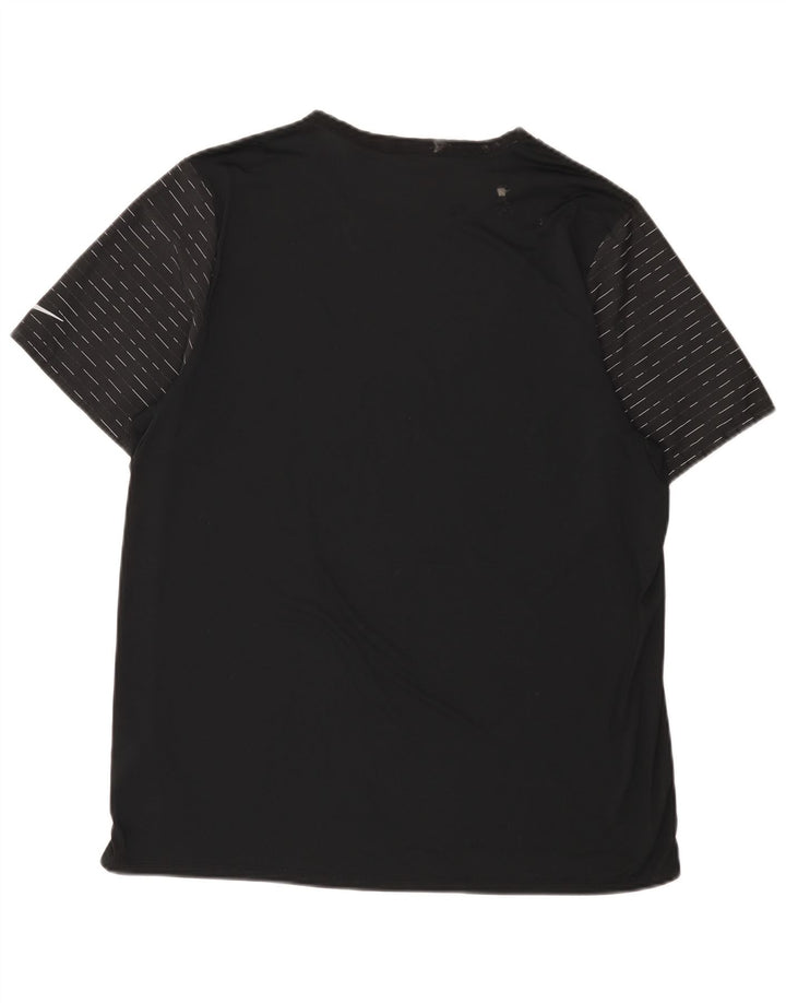 Nike T-shirt Dri Fit pour homme XL en polyester à fines rayures noires
