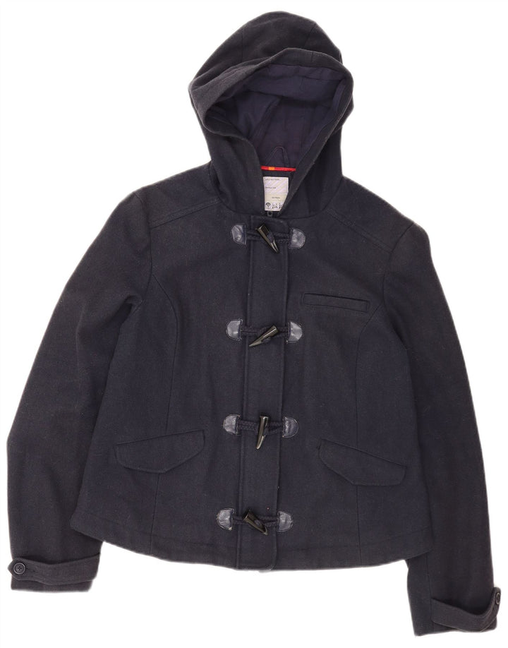 Fat Face Veste de sport à capuche pour femme UK 16 Large Bleu marine Laine